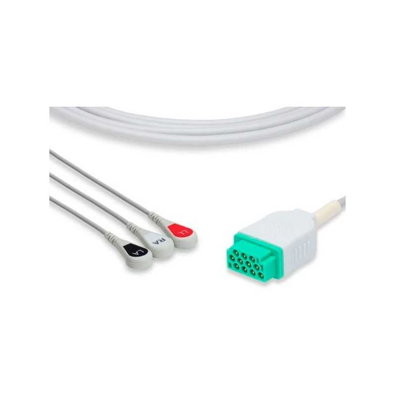 Cable ECG de una pieza compatible GE Marquette