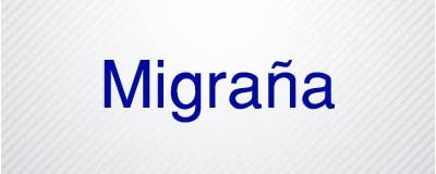 Tratamiento de migraña