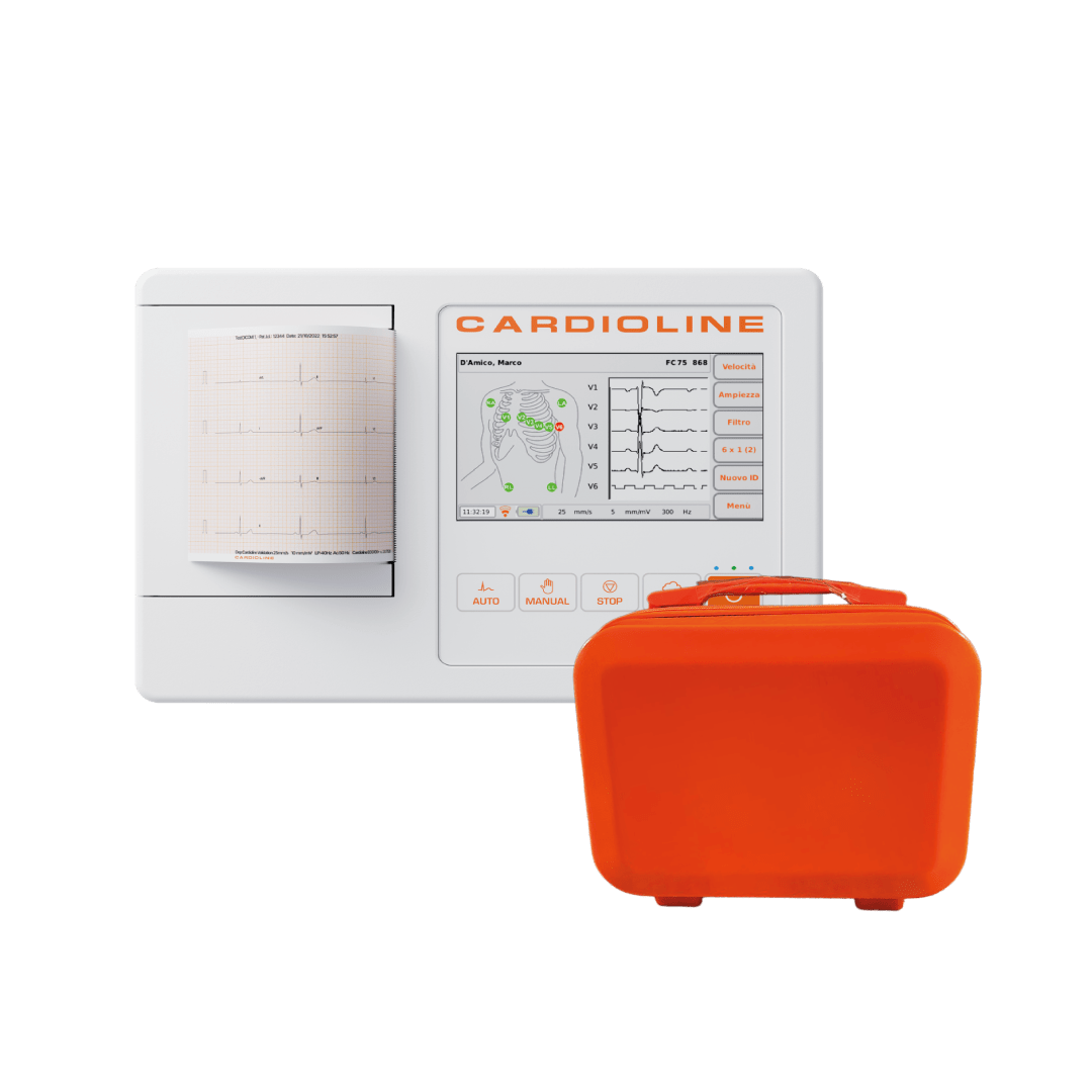 Electrocardiógrafo ECG 100L + EasyApp + Maletín | CARDIOLINE
